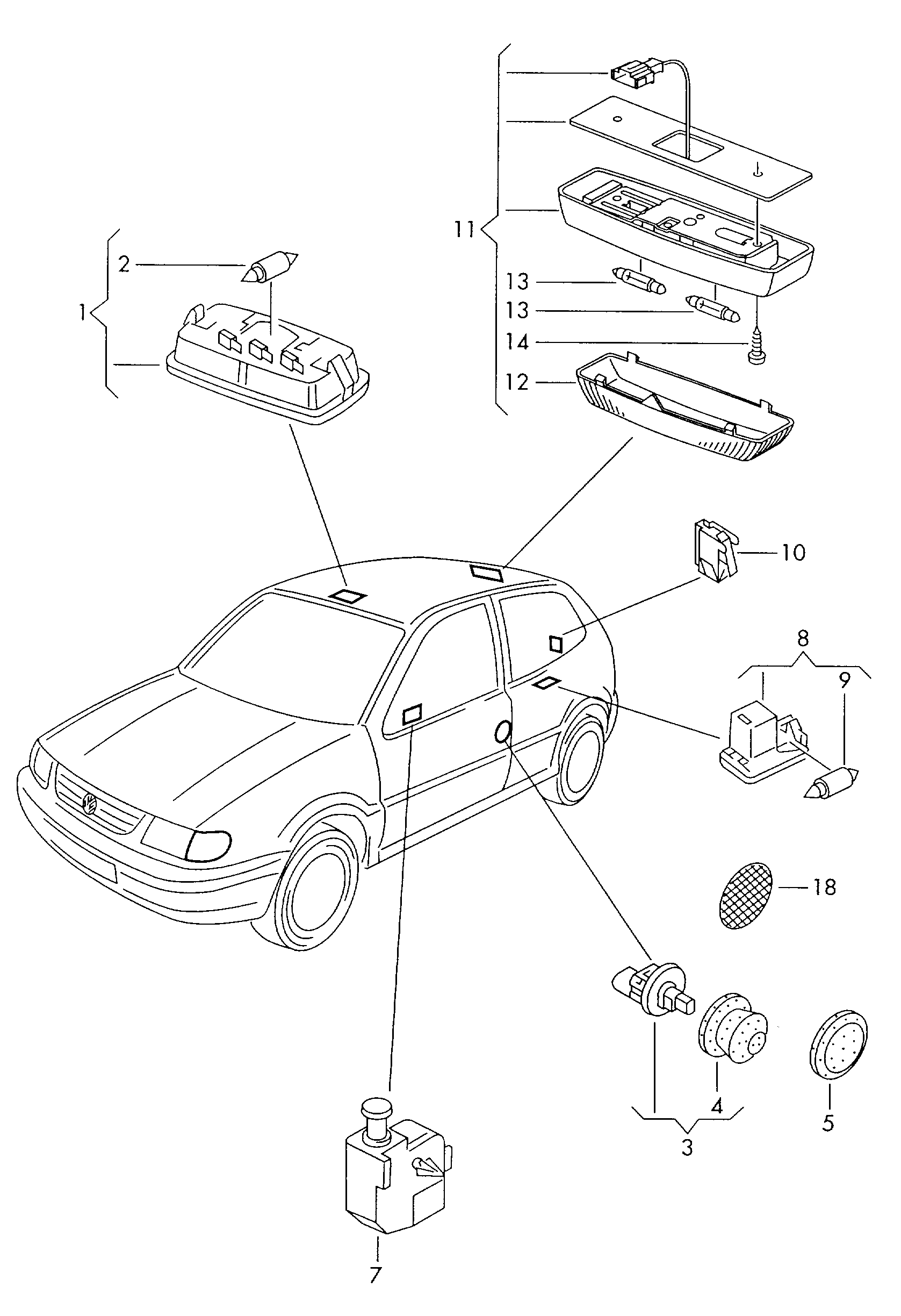 VAG N   017 723 2 - Bec, lumini interioare allinparts.ro