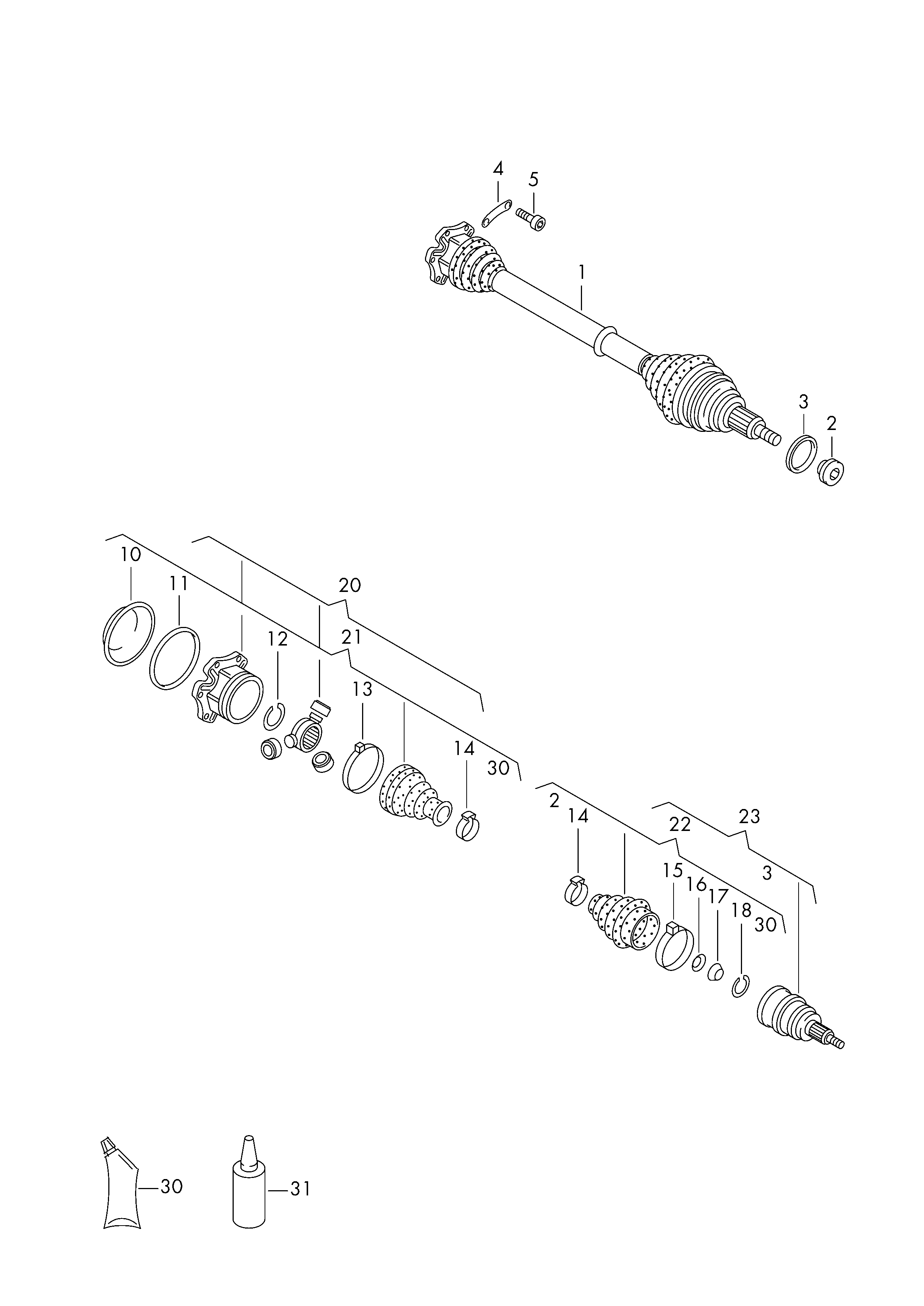 VAG 6C0498203 - Burduf cauciuc, articulatie planetara allinparts.ro