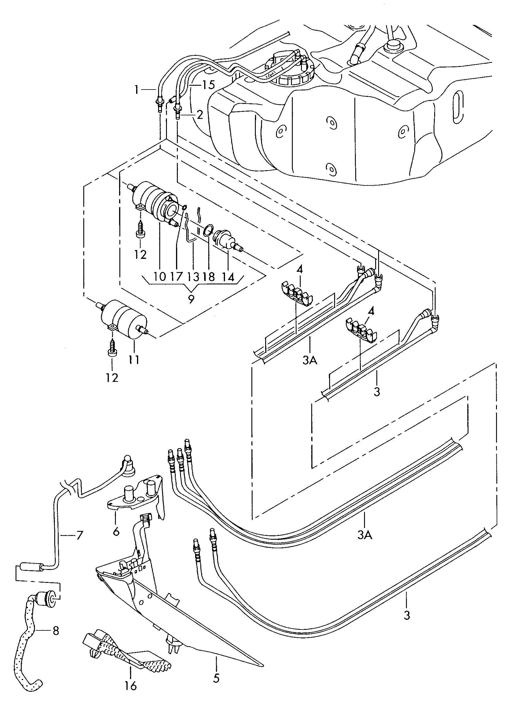 VAG 6Q0201559A - Filtru combustibil allinparts.ro