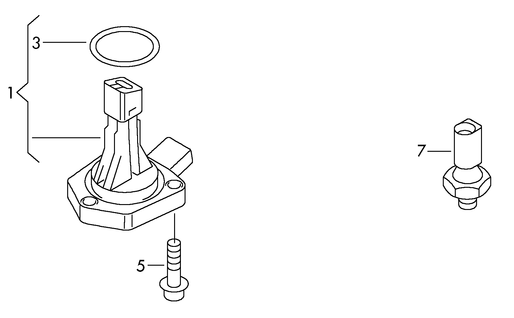 VAG 04L 907 660 C - Senzor,nivel ulei motor allinparts.ro