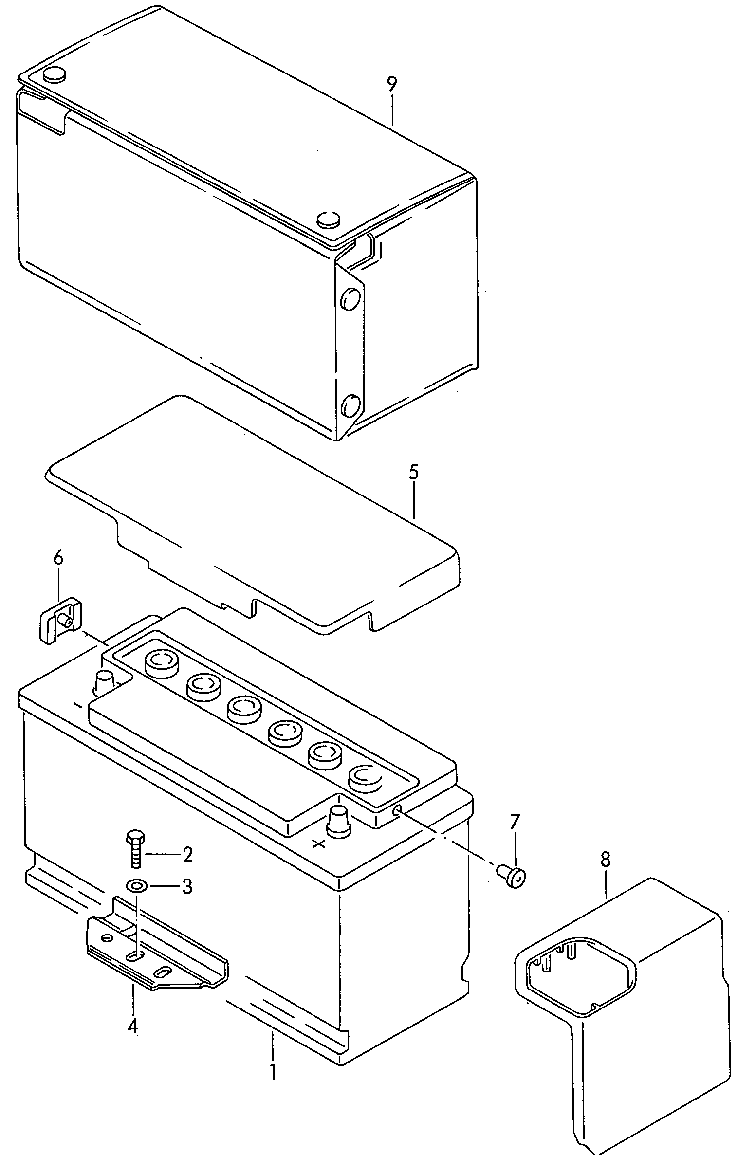 VAG 000 915 105 AA - Baterie de pornire allinparts.ro