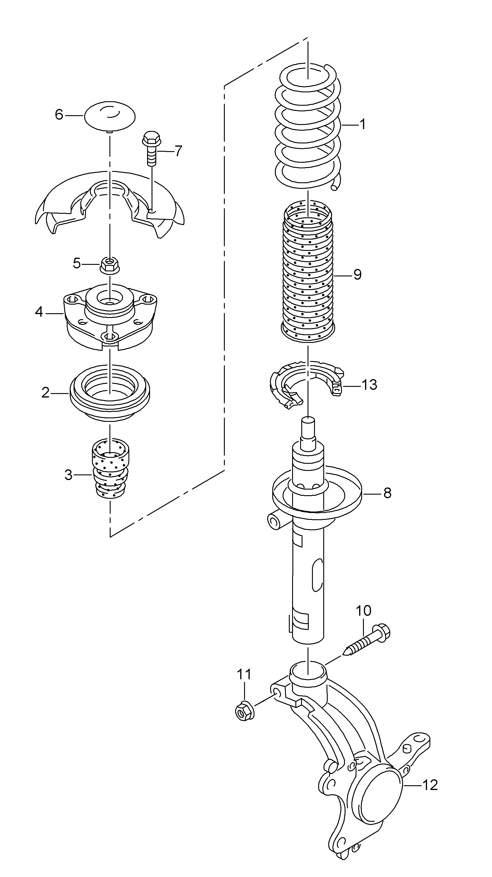 VAG 5Q0413031FM - Amortizor allinparts.ro