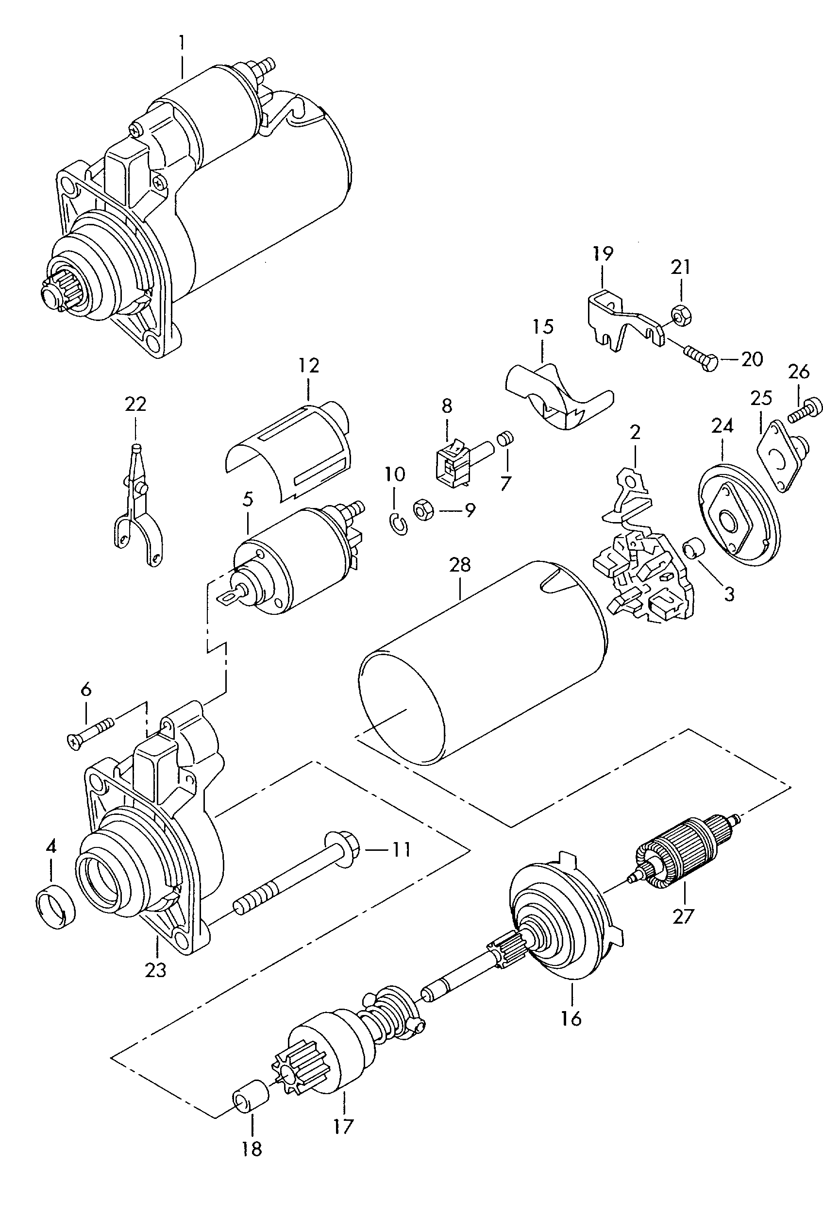 VAG 069 911 023 MX - Starter allinparts.ro