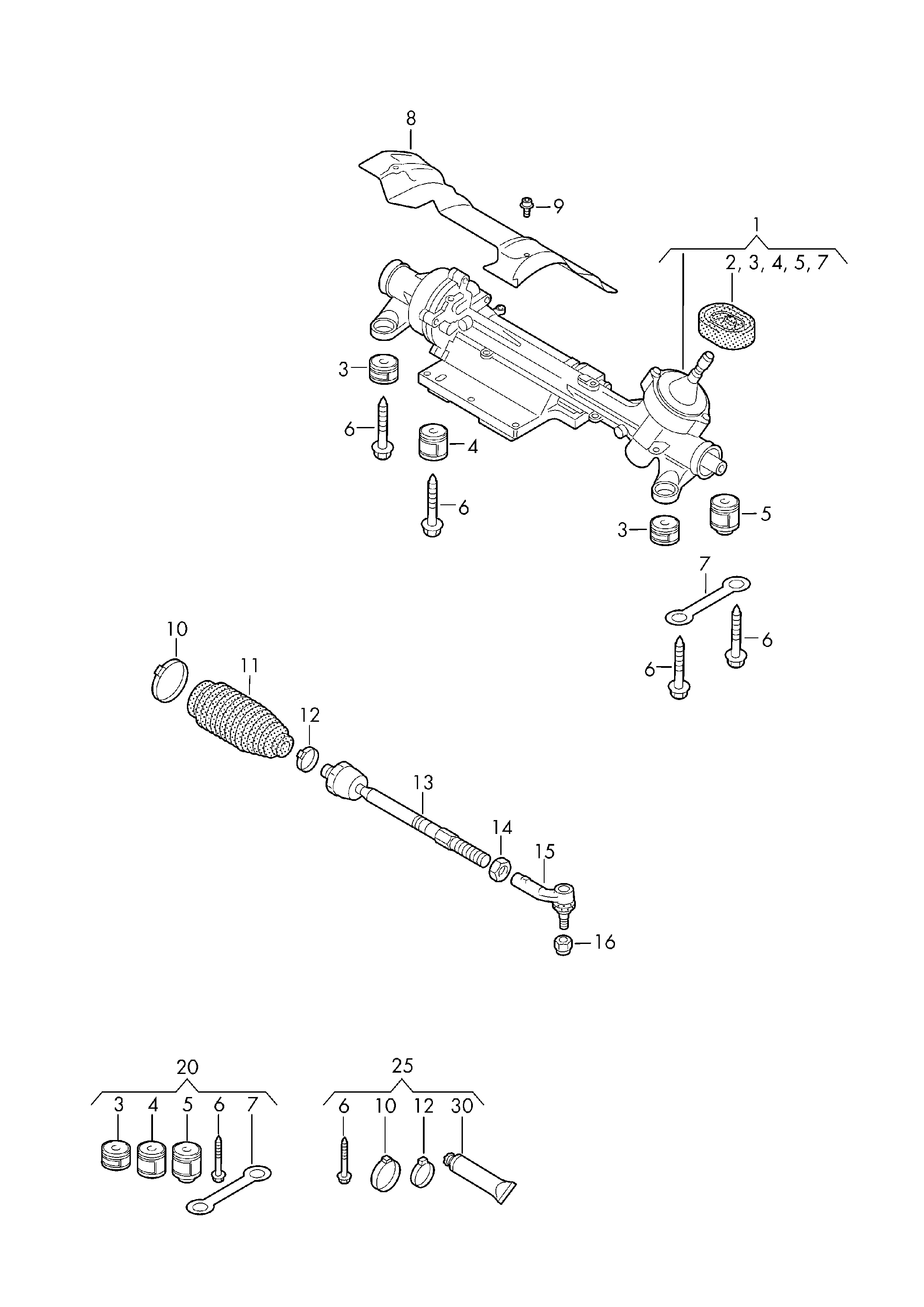 TOYOTA 1K0423831B - Burduf cauciuc, directie allinparts.ro