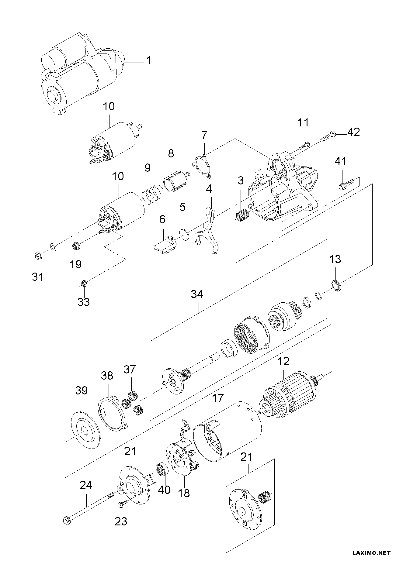 DAEWOO 10475056 - Starter allinparts.ro