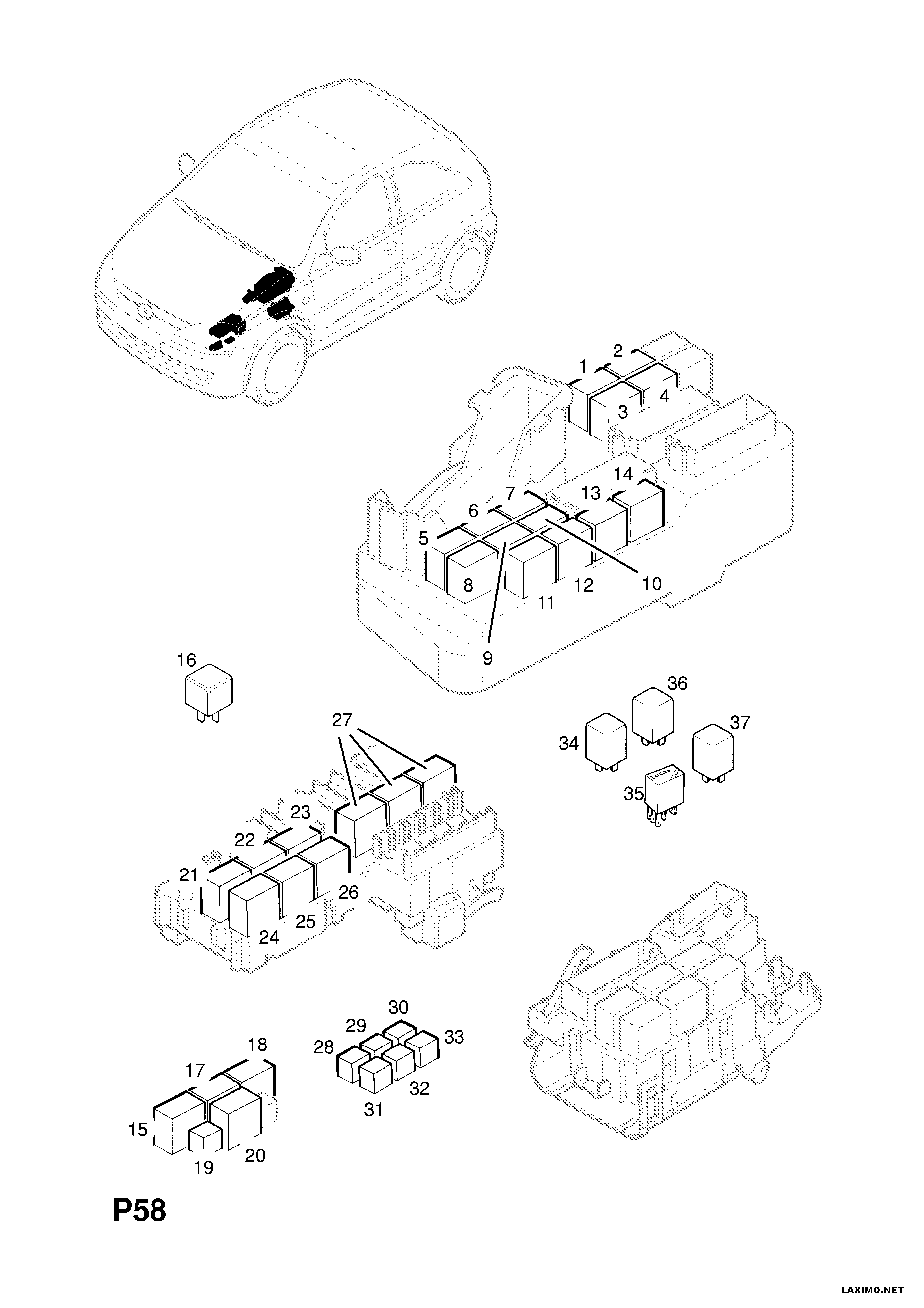 PSA 62 38 527 - Releu, ventilator allinparts.ro