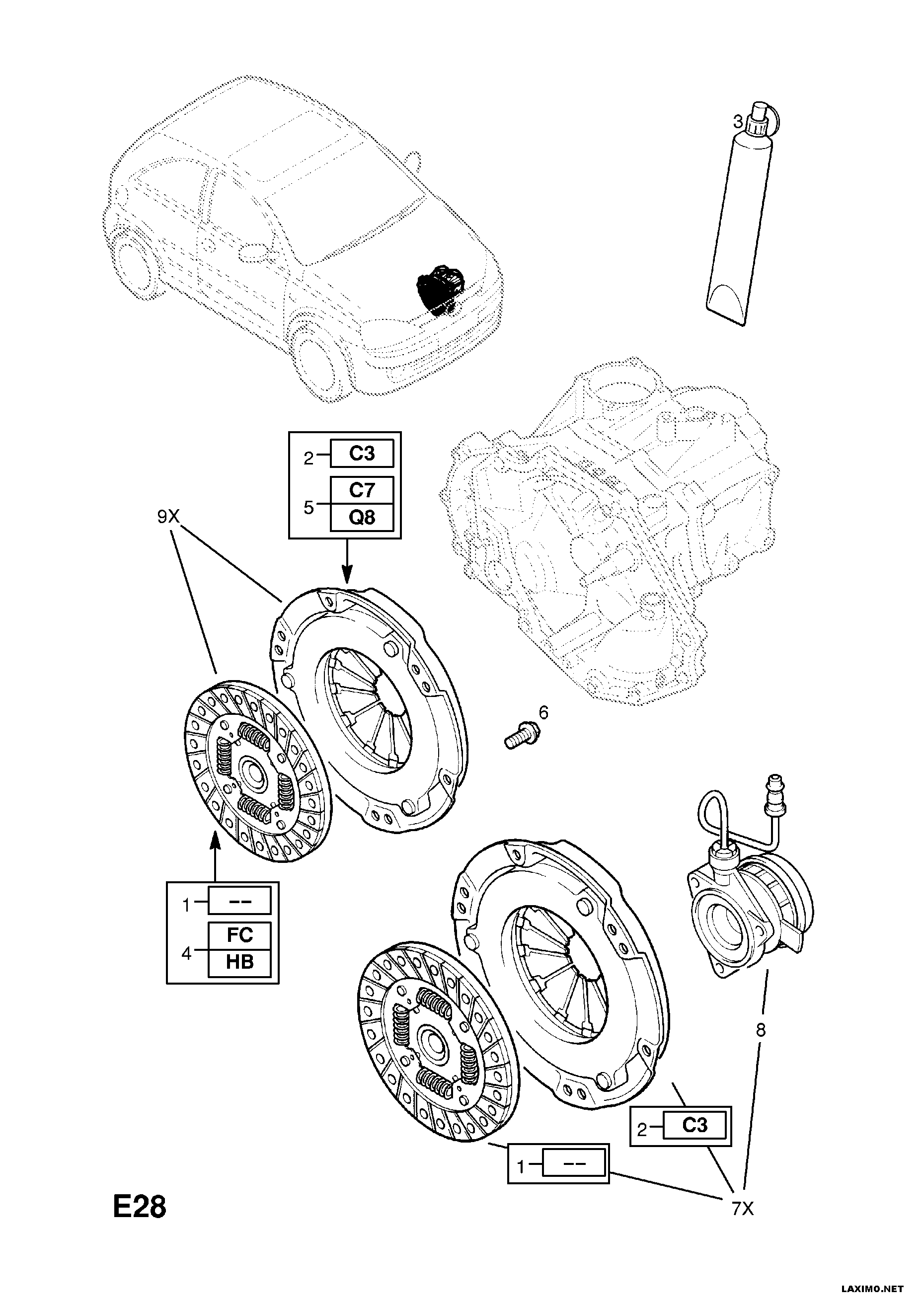 PSA 56 66 000 - Set ambreiaj allinparts.ro