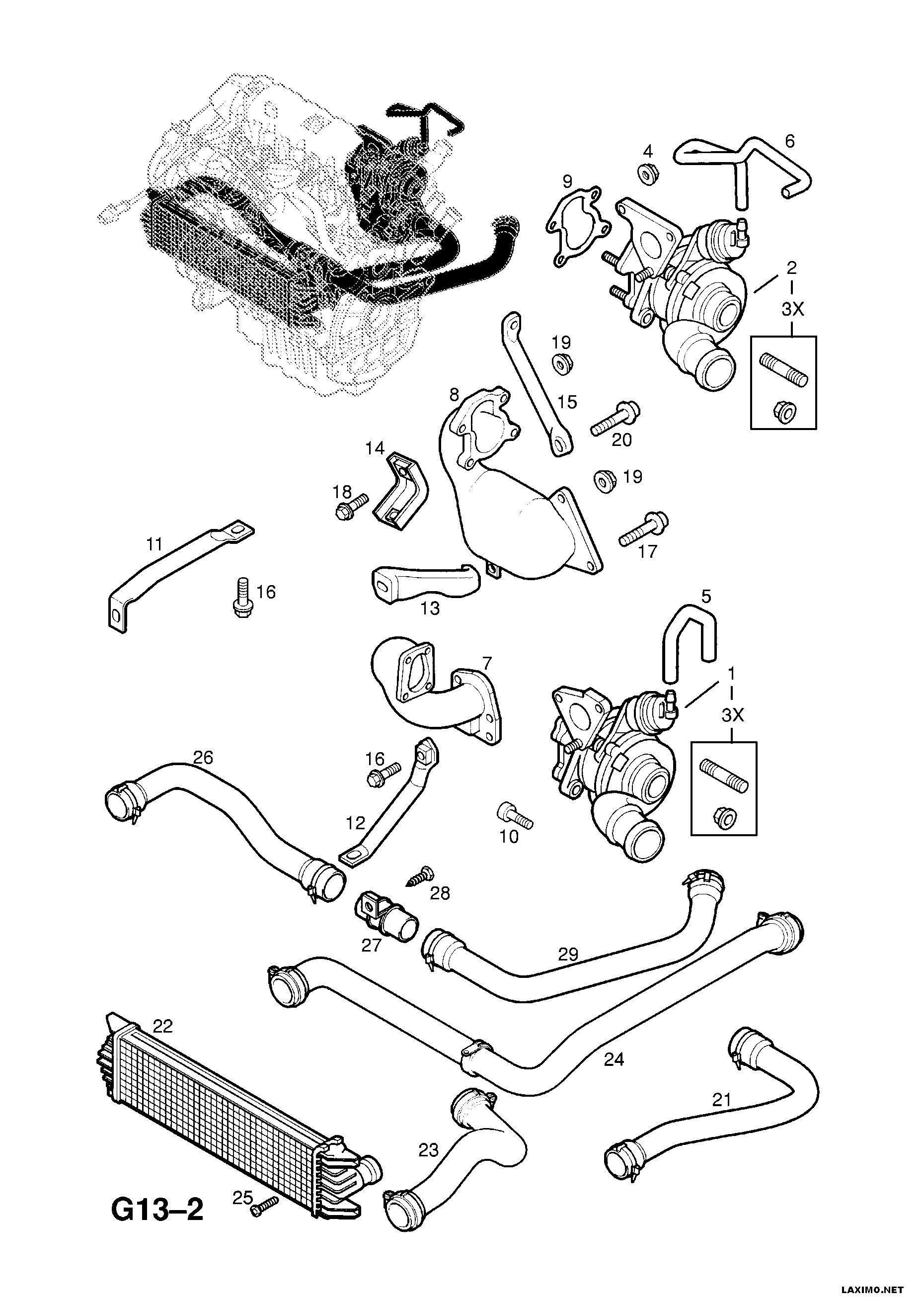 Mitsubishi 44 09 975 - Compresor,sistem de supraalimentare allinparts.ro