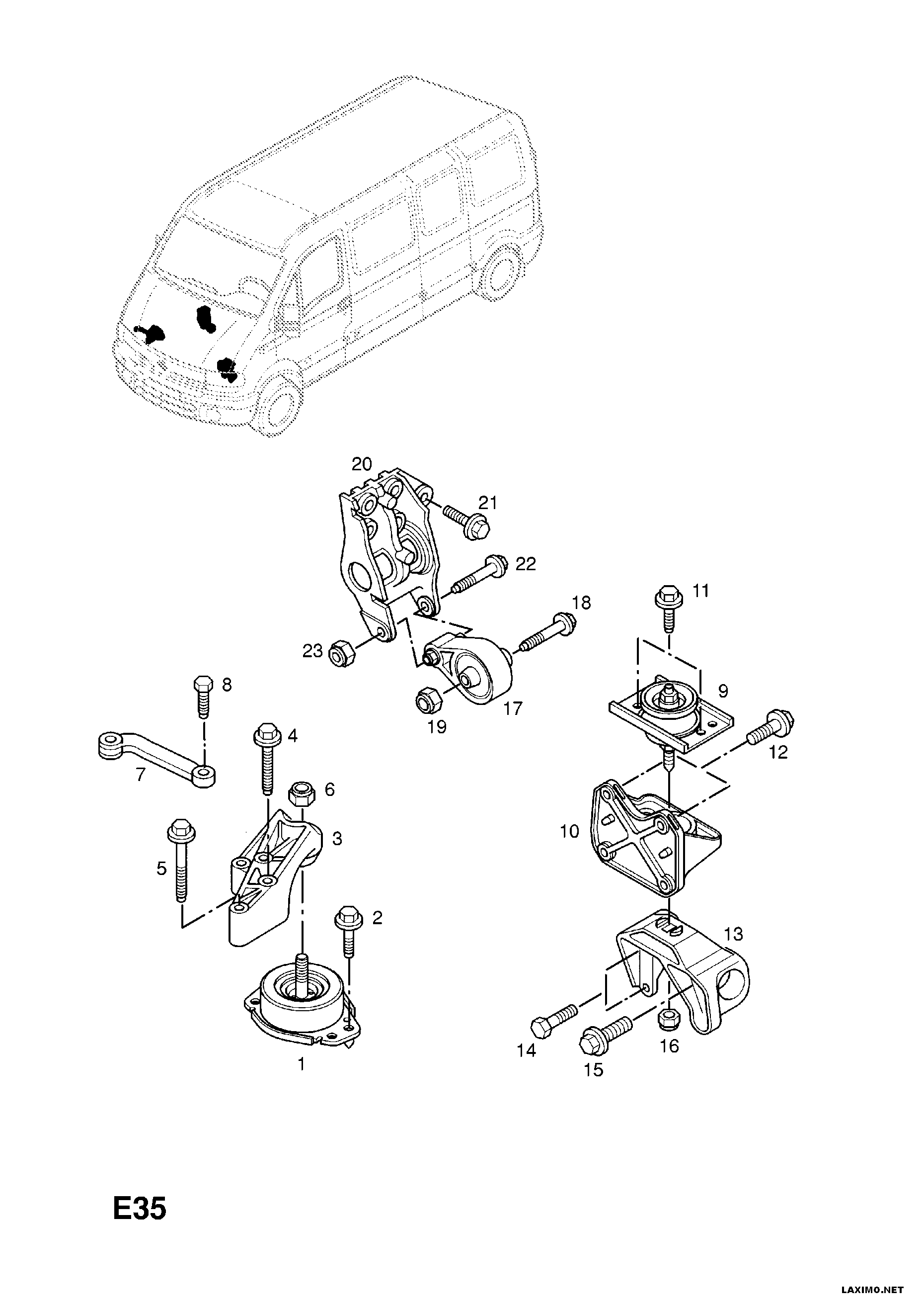 PSA 45 00 183 - Suport motor allinparts.ro
