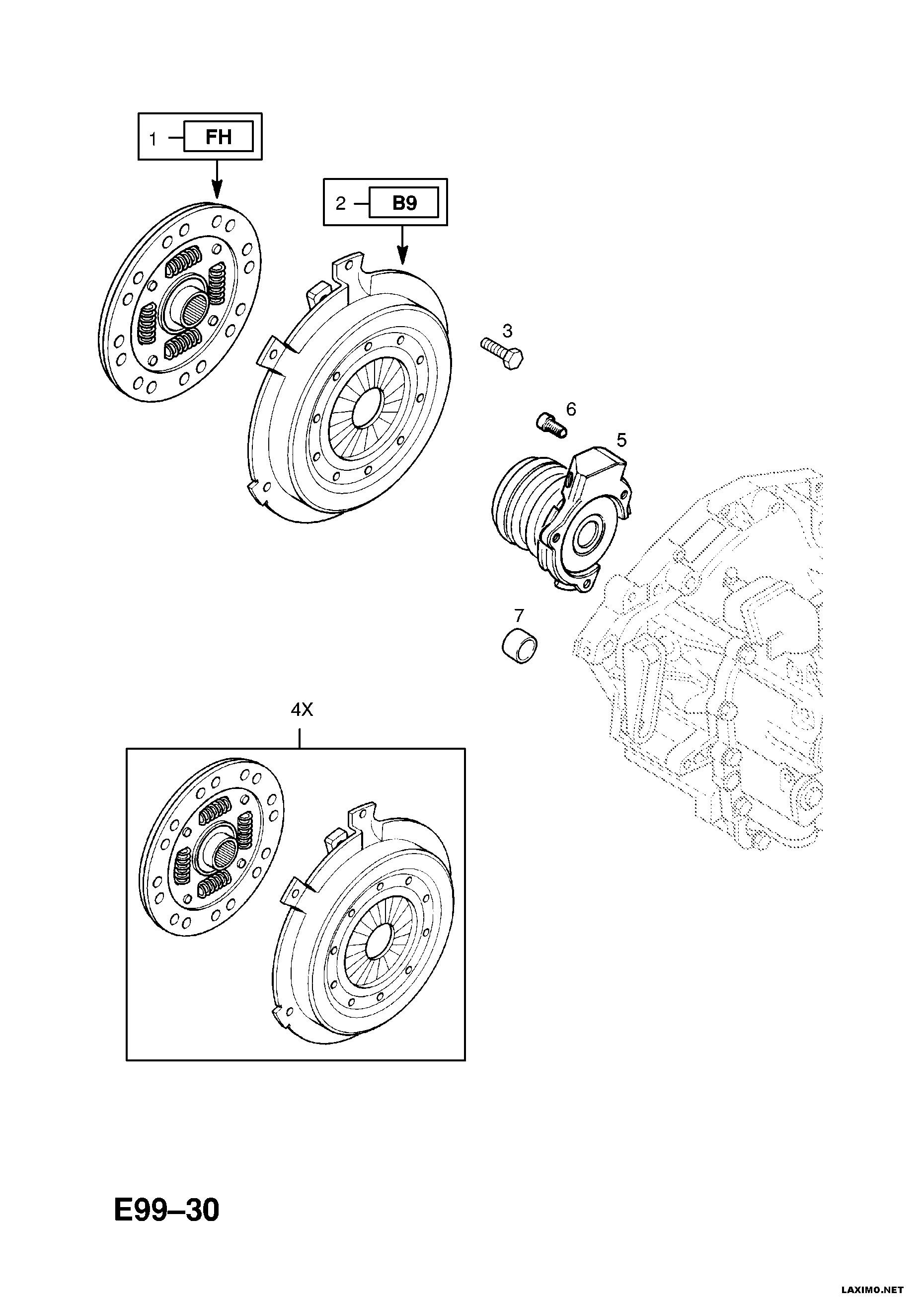 SAAB 56 79 334 - Rulment de presiune, ambreiaj allinparts.ro